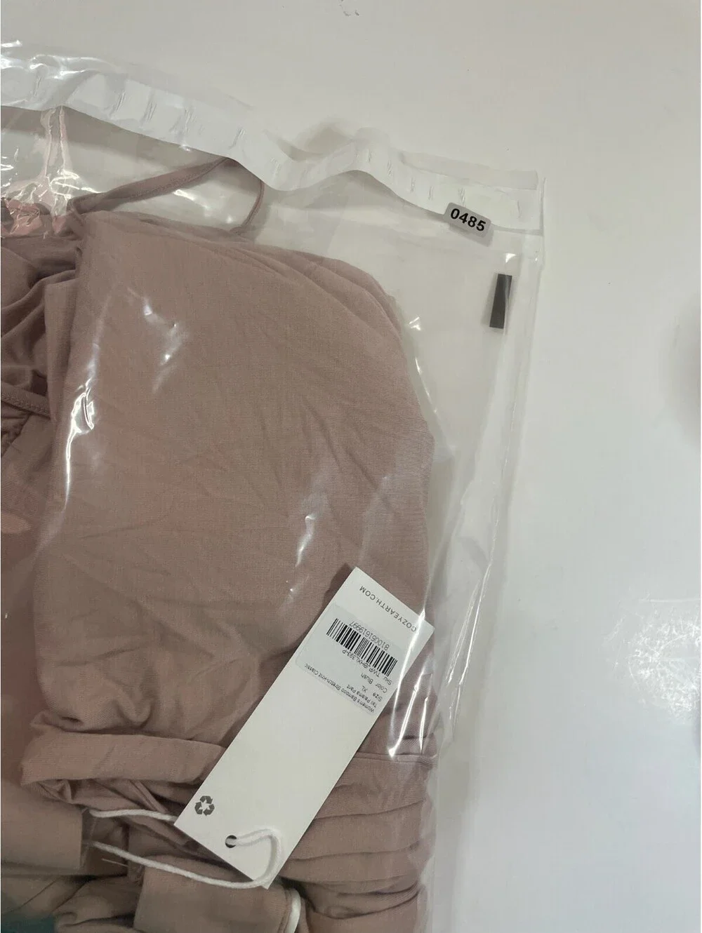 Cozy Earth Bamboo Stretch Knit Classic Tall Pajama Pant Blush Pink XL NWT
